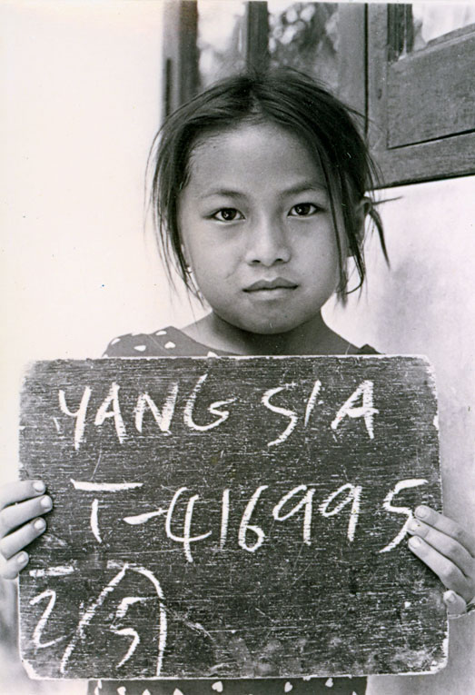 Sia Yang, age 6, at Phanat Nikom Refugee Camp